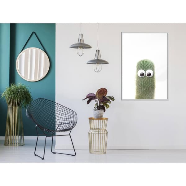 Inramad Poster / Tavla - Funny Cactus IV