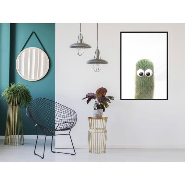 Inramad Poster / Tavla - Funny Cactus IV