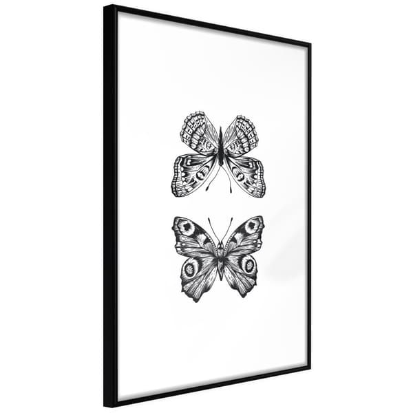 Inramad Poster / Tavla - Butterfly Collection I