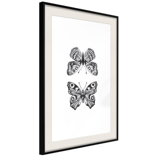 Inramad Poster / Tavla - Butterfly Collection I