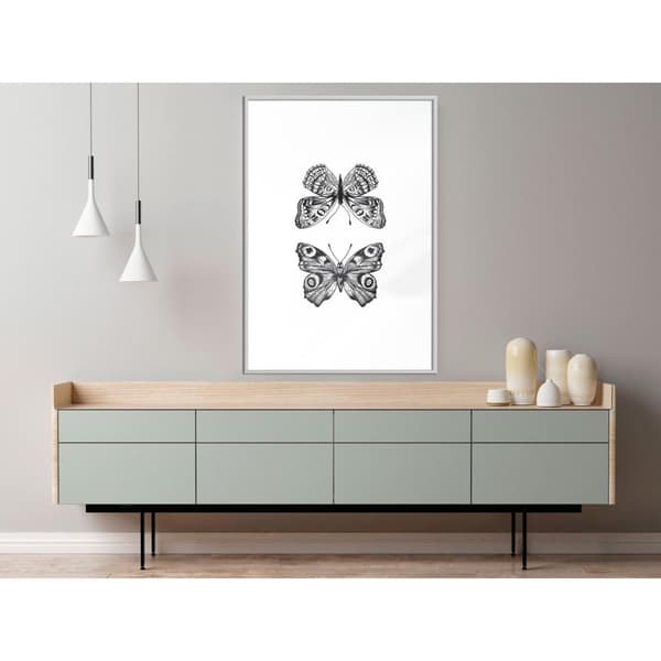 Inramad Poster / Tavla - Butterfly Collection I