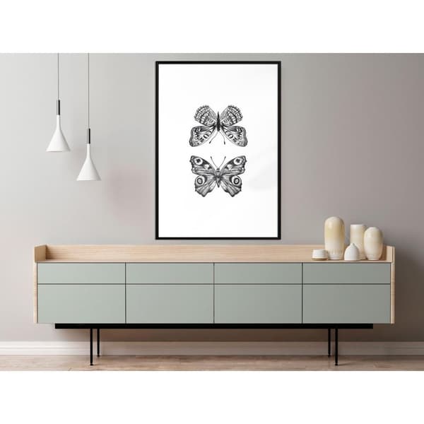 Inramad Poster / Tavla - Butterfly Collection I