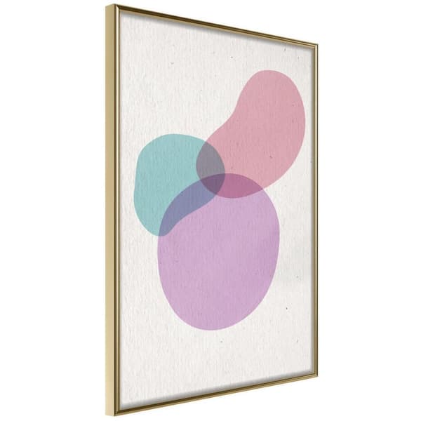 Inramad Poster / Tavla - Pastel Sets I