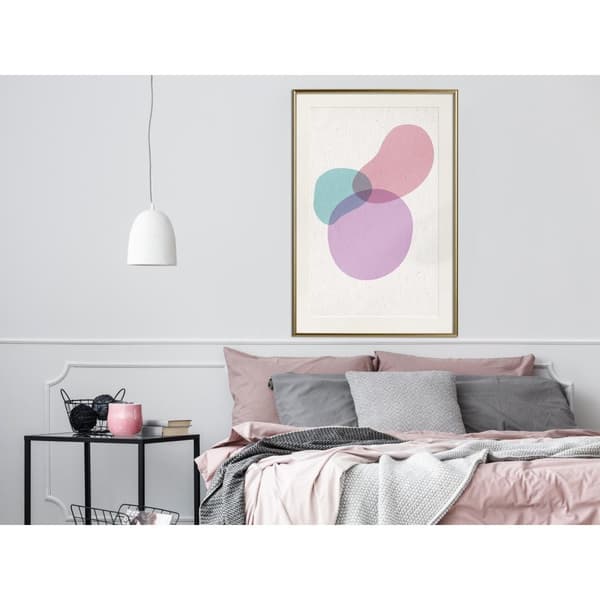 Inramad Poster / Tavla - Pastel Sets I