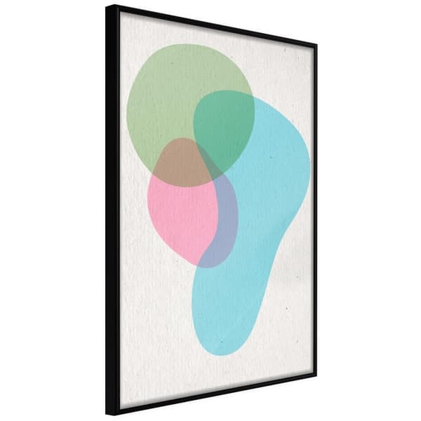 Inramad Poster / Tavla - Pastel Sets III