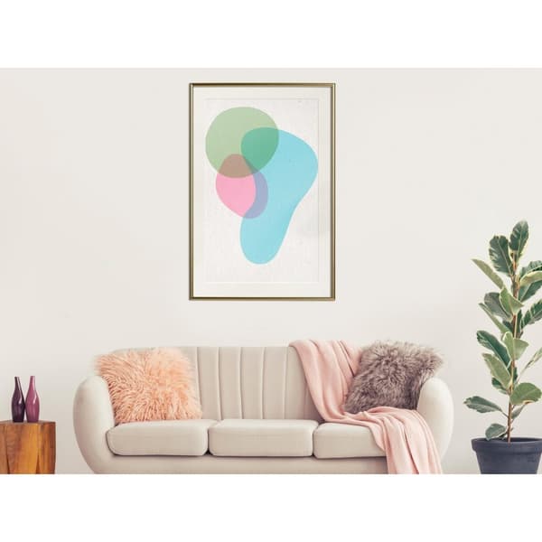 Inramad Poster / Tavla - Pastel Sets III