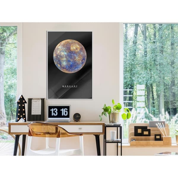 Inramad Poster / Tavla - The Solar System: Mercury