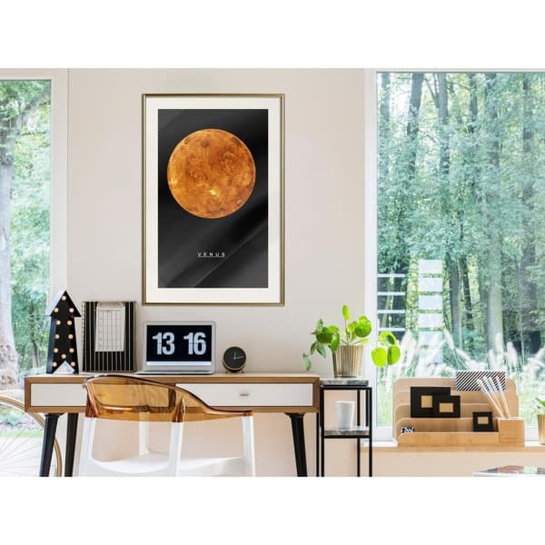 Inramad Poster / Tavla - The Solar System: Venus