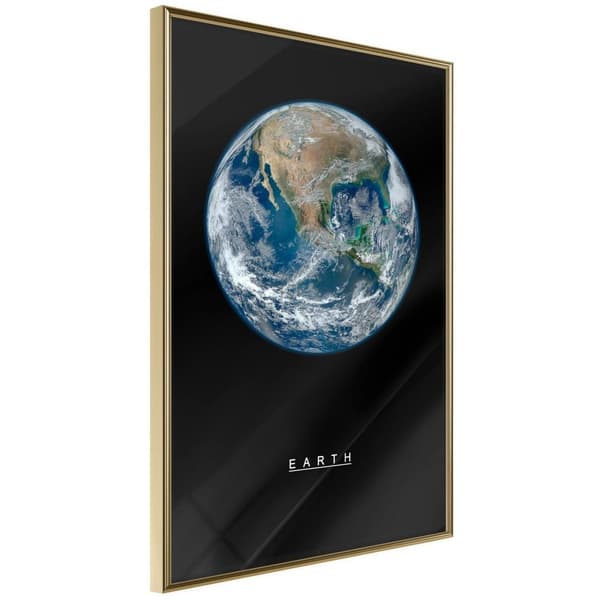 Inramad Poster / Tavla - The Solar System: Earth