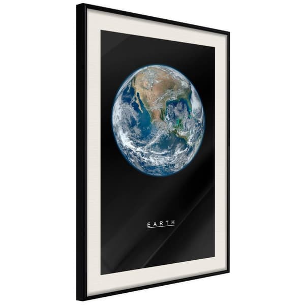 Inramad Poster / Tavla - The Solar System: Earth