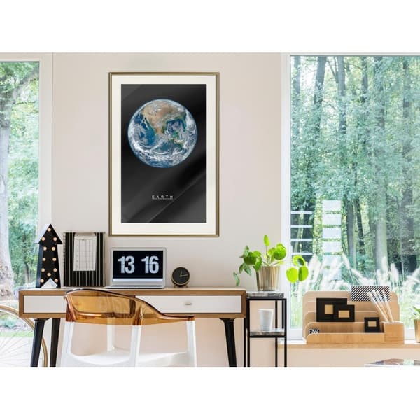 Inramad Poster / Tavla - The Solar System: Earth
