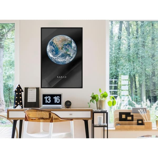 Inramad Poster / Tavla - The Solar System: Earth