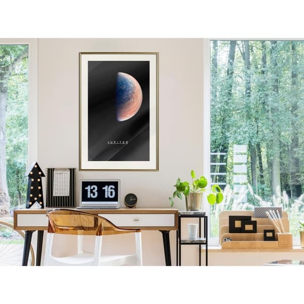 Inramad Poster / Tavla - The Solar System: Jupiter