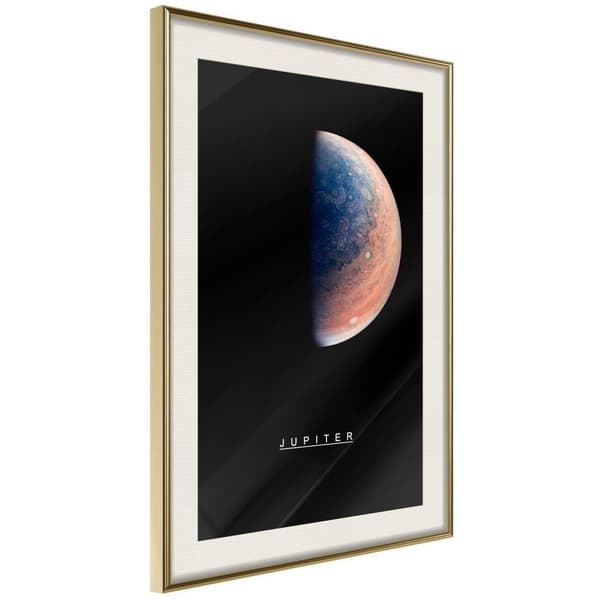 Inramad Poster / Tavla - The Solar System: Jupiter