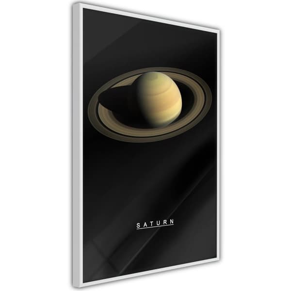 Inramad Poster / Tavla - The Solar System: Saturn