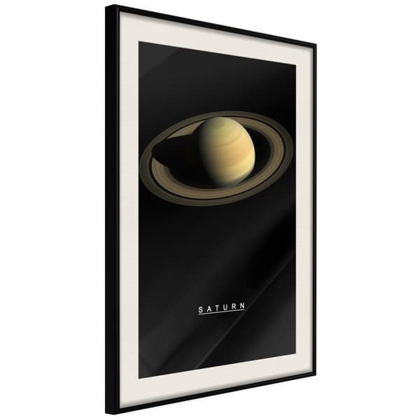 Inramad Poster / Tavla - The Solar System: Saturn