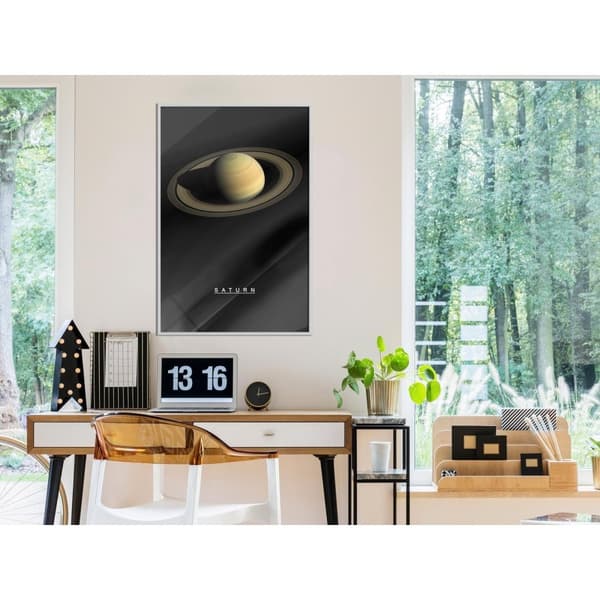 Inramad Poster / Tavla - The Solar System: Saturn