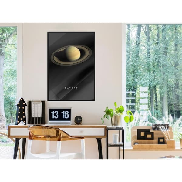 Inramad Poster / Tavla - The Solar System: Saturn