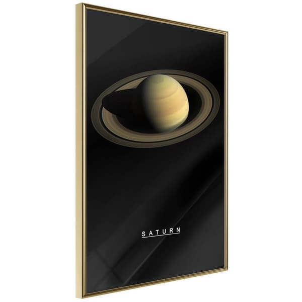Inramad Poster / Tavla - The Solar System: Saturn