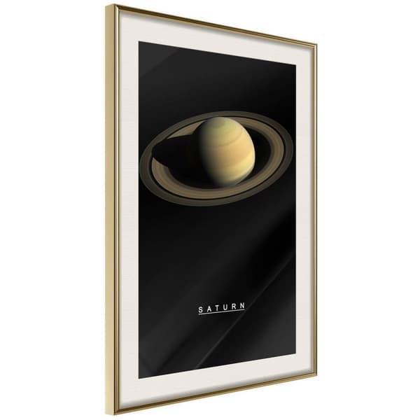 Inramad Poster / Tavla - The Solar System: Saturn
