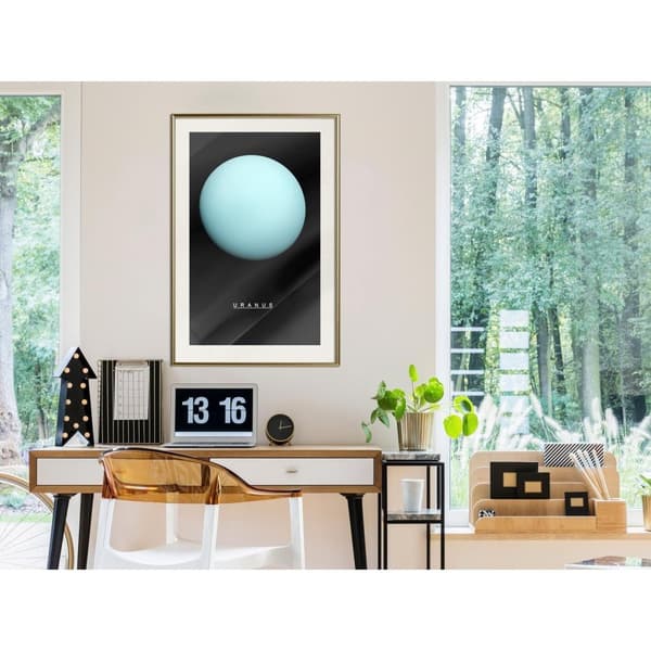 Inramad Poster / Tavla - The Solar System: Uranus