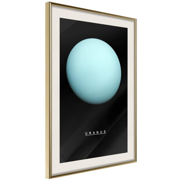 Inramad Poster / Tavla - The Solar System: Uranus