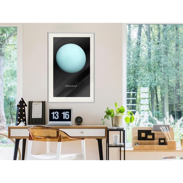Inramad Poster / Tavla - The Solar System: Uranus