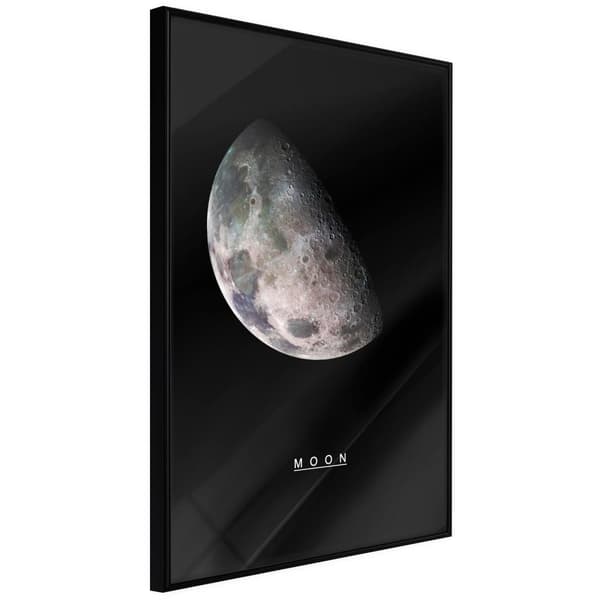 Inramad Poster / Tavla - The Solar System: Moon
