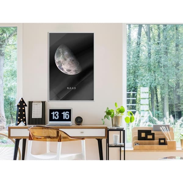 Inramad Poster / Tavla - The Solar System: Moon