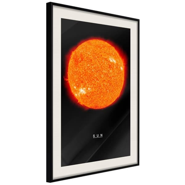 Inramad Poster / Tavla - The Solar System: Sun
