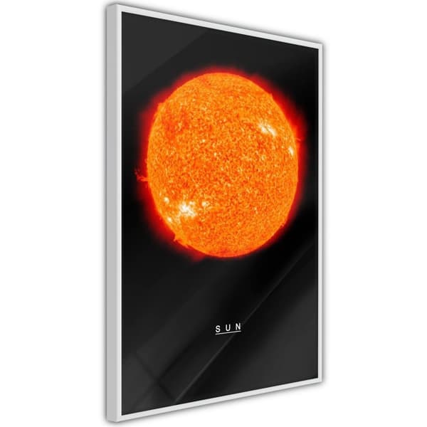 Inramad Poster / Tavla - The Solar System: Sun