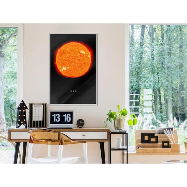Inramad Poster / Tavla - The Solar System: Sun