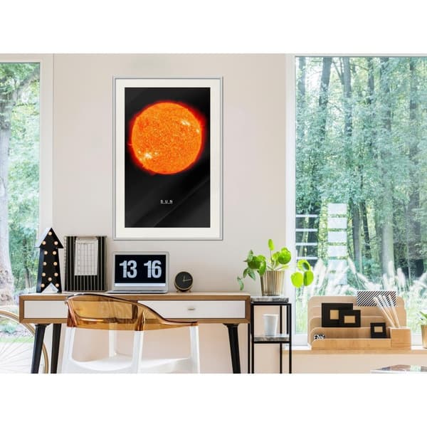 Inramad Poster / Tavla - The Solar System: Sun