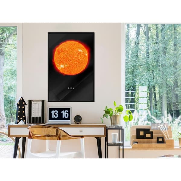 Inramad Poster / Tavla - The Solar System: Sun