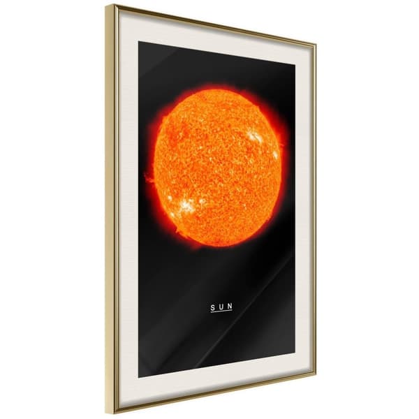Inramad Poster / Tavla - The Solar System: Sun