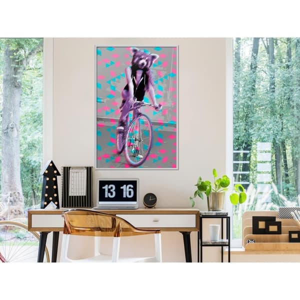 Inramad Poster / Tavla - Extraordinary Cyclist