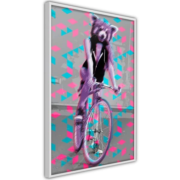 Inramad Poster / Tavla - Extraordinary Cyclist