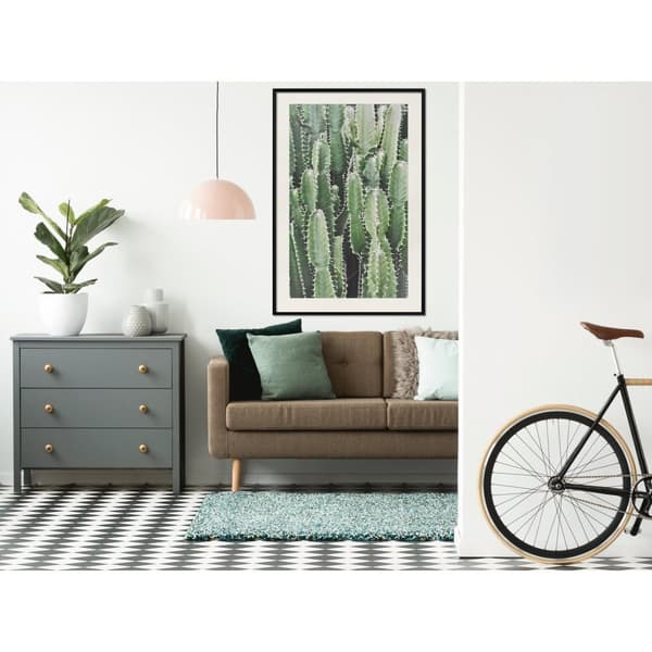 Inramad Poster / Tavla - Cactus Plantation