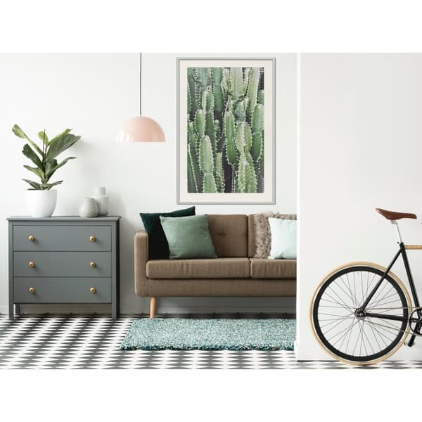 Inramad Poster / Tavla - Cactus Plantation