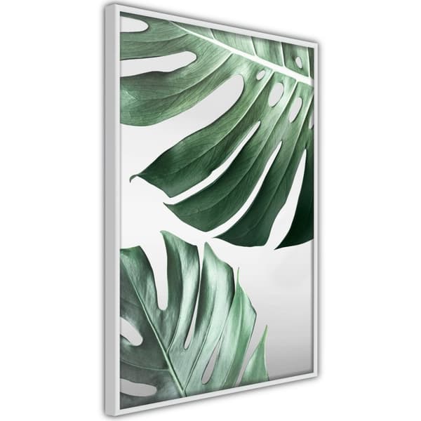 Inramad Poster / Tavla - Leaves Like Swiss Cheese