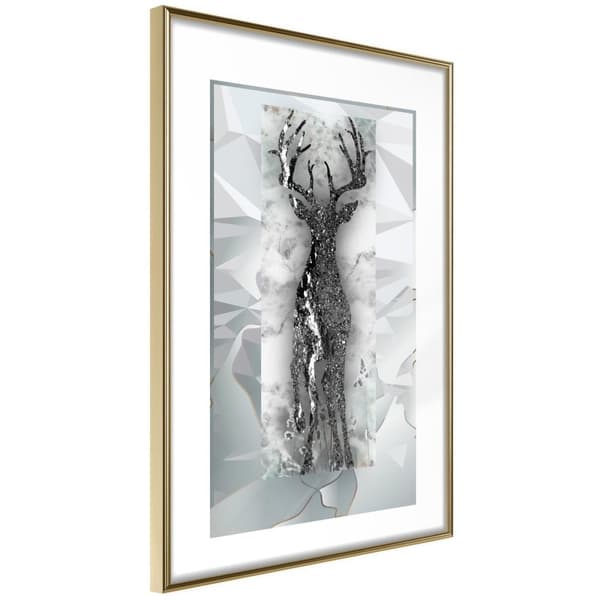 Inramad Poster / Tavla - Crystal Deer