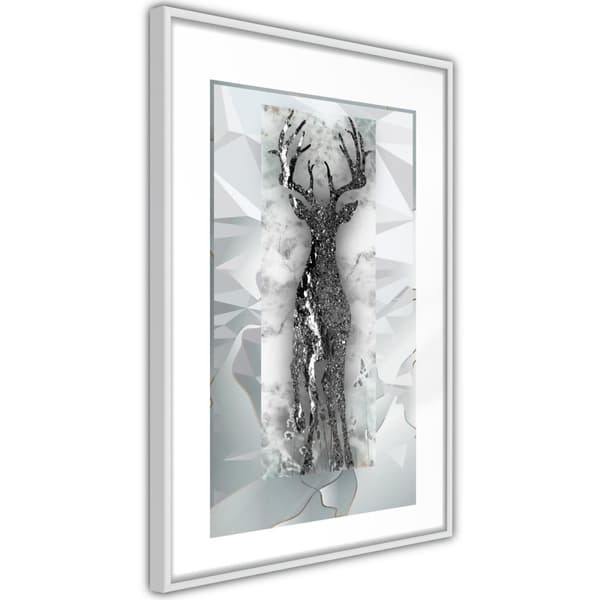 Inramad Poster / Tavla - Crystal Deer
