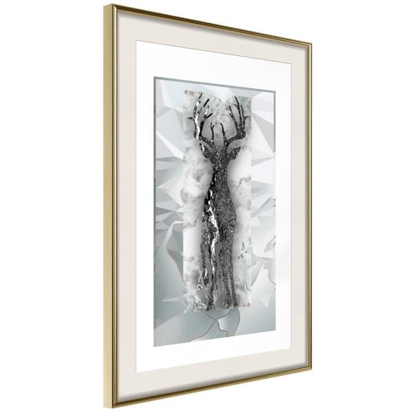 Inramad Poster / Tavla - Crystal Deer