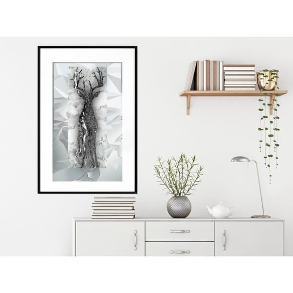 Inramad Poster / Tavla - Crystal Deer