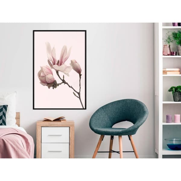 Inramad Poster / Tavla - Blooming Magnolias II