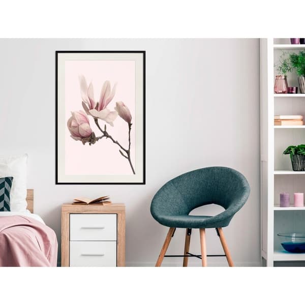 Inramad Poster / Tavla - Blooming Magnolias II