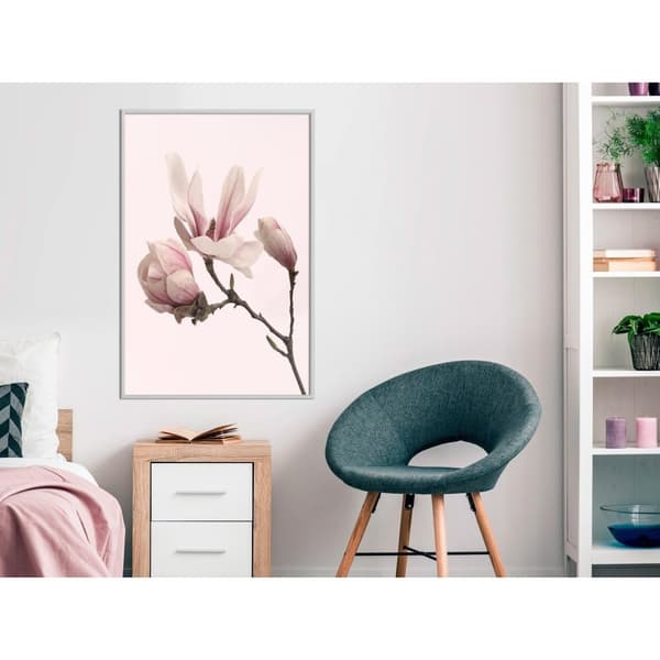 Inramad Poster / Tavla - Blooming Magnolias II