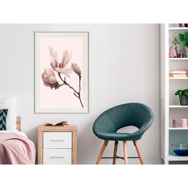 Inramad Poster / Tavla - Blooming Magnolias II