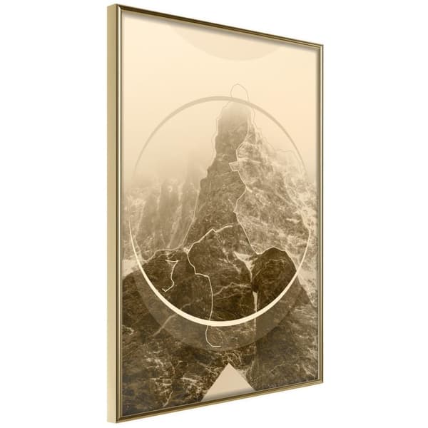 Inramad Poster / Tavla - Unconquered Peak