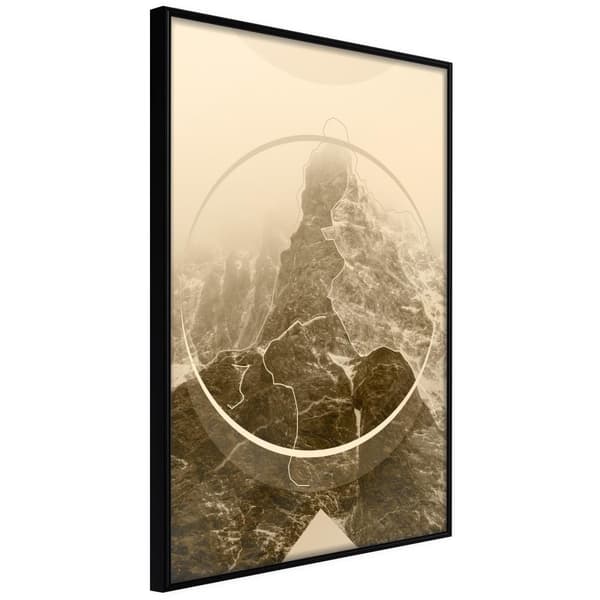 Inramad Poster / Tavla - Unconquered Peak
